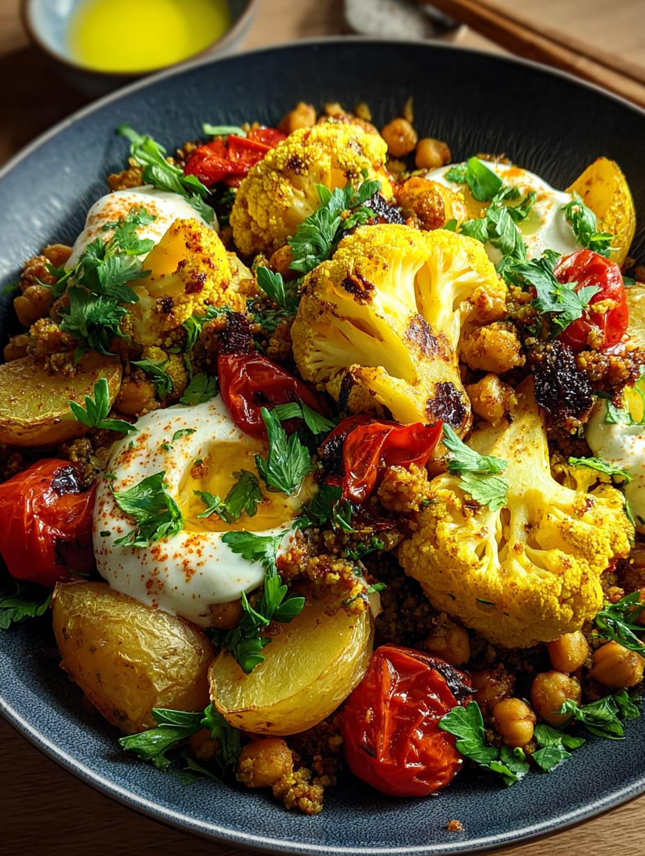 Delicious Turmeric Cauliflower Chickpea Potatoes Recipe - Recipes Optimal